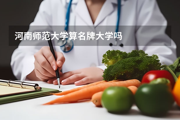 河南师范大学算名牌大学吗