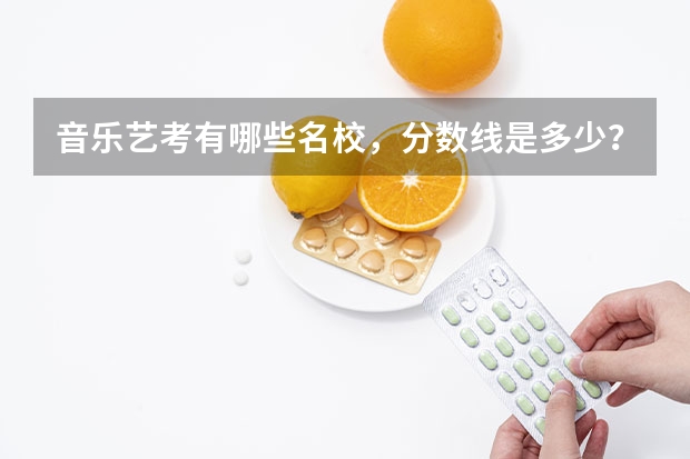 音乐艺考有哪些名校，分数线是多少？