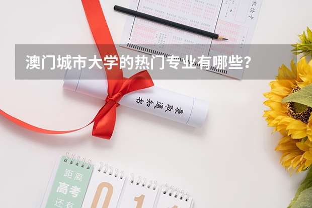 澳门城市大学的热门专业有哪些？