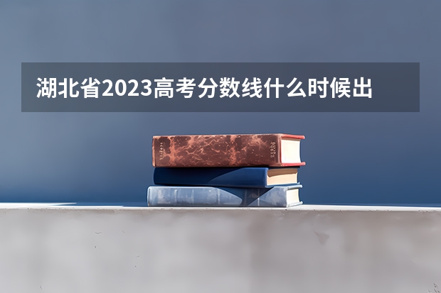 湖北省2023高考分数线什么时候出