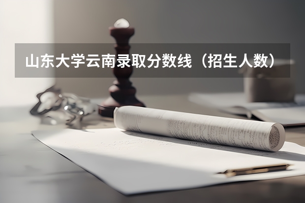 山东大学云南录取分数线（招生人数）