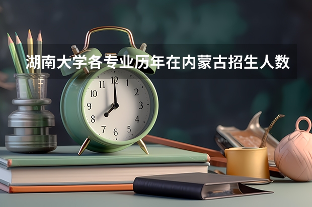 湖南大学各专业历年在内蒙古招生人数是多少