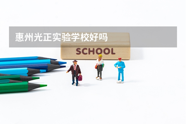 惠州光正实验学校好吗