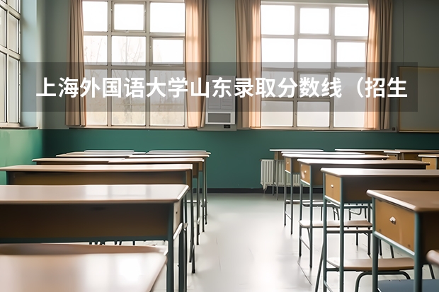 上海外国语大学山东录取分数线（招生人数）