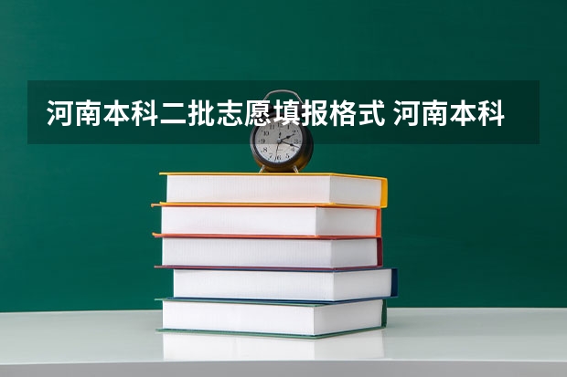 河南本科二批志愿填报格式 河南本科二批志愿填报时间