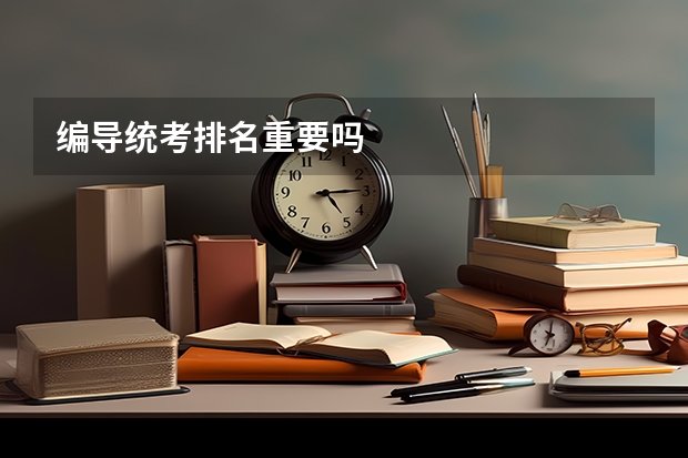 编导统考排名重要吗