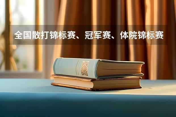 全国散打锦标赛、冠军赛、体院锦标赛有什么不同？